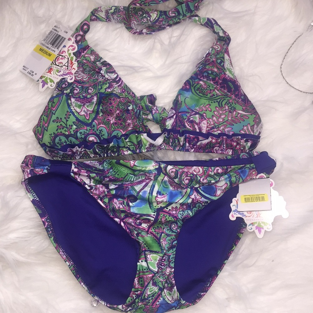 paisley print bikini by Becca